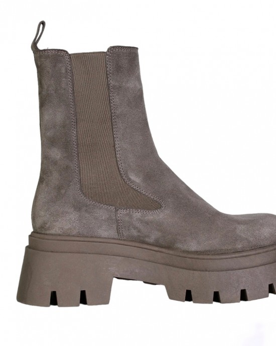 Innez Leather Boots Grey